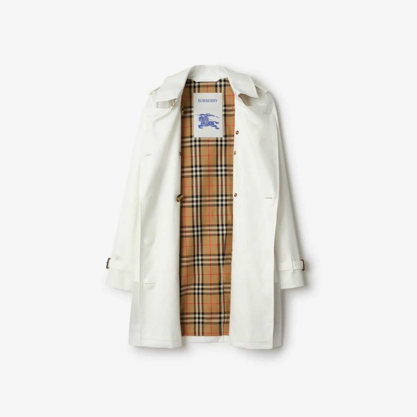 Short Tropical Gabardine Kensington Trench Coat