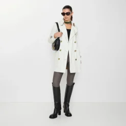 Short Tropical Gabardine Kensington Trench Coat