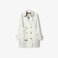 Short Tropical Gabardine Kensington Trench Coat