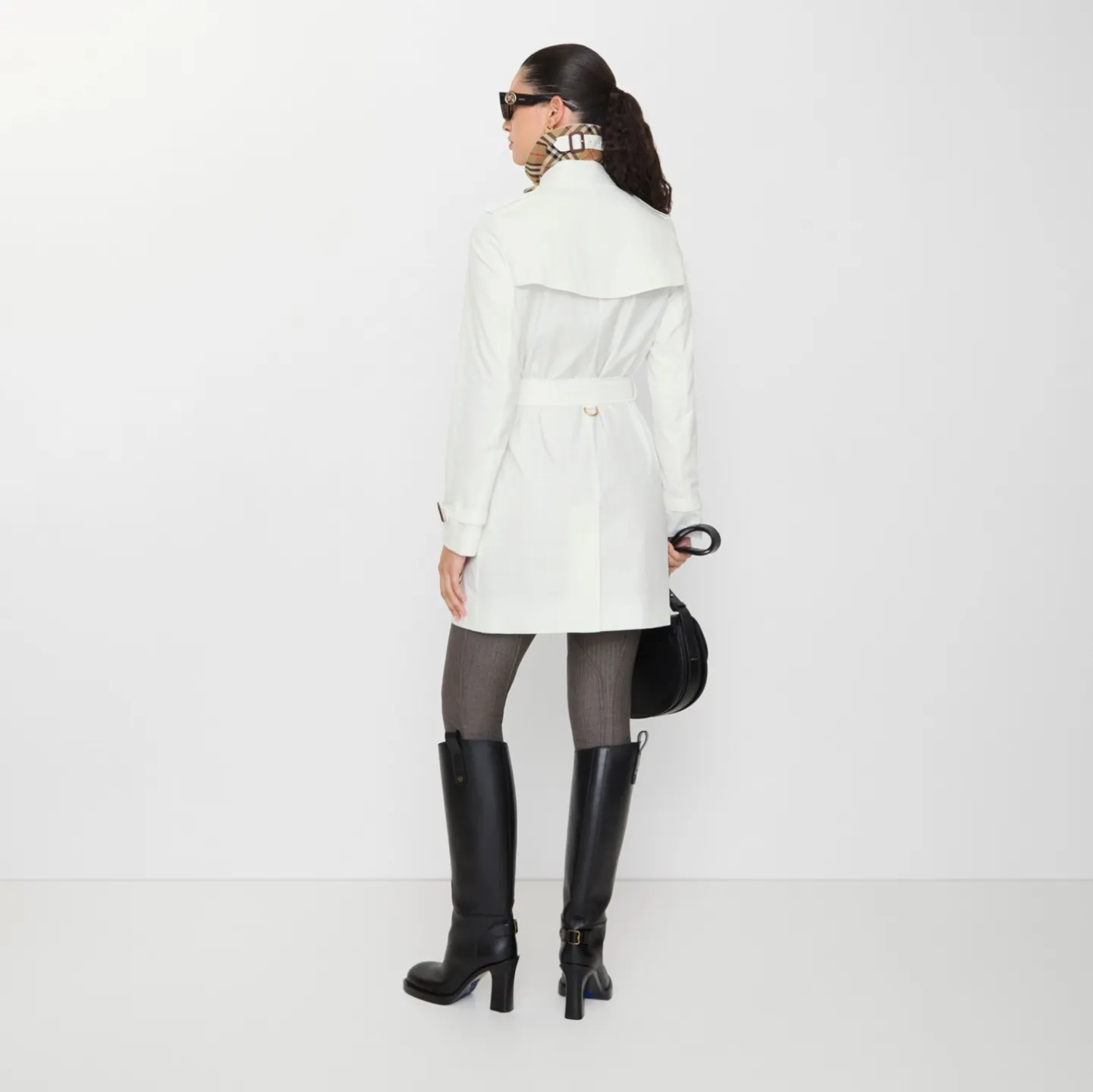 Short Tropical Gabardine Kensington Trench Coat