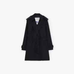 Short Wool Trench Coat
