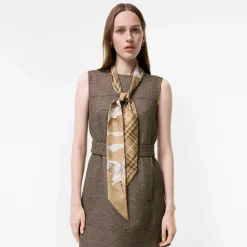 Skinny Archive Knight Silk Scarf