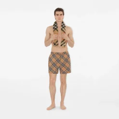 Skinny Check Cotton Towel