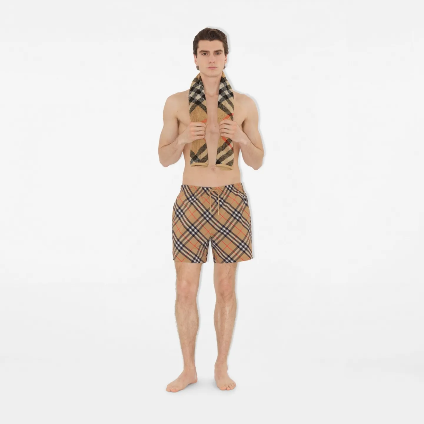 Skinny Check Cotton Towel