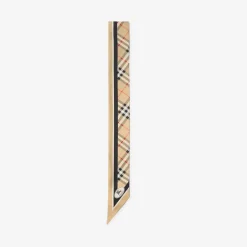 Skinny Check Silk Scarf