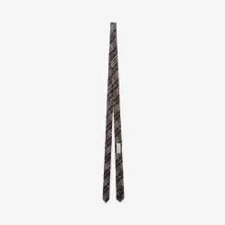 Skinny Check Silk Tie