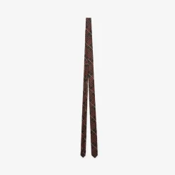 Skinny Check Silk Tie