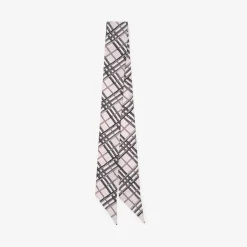 Skinny Reversible Etched Knight Silk Scarf