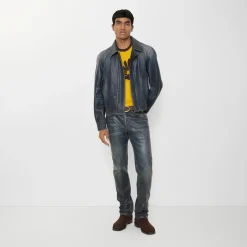 Slim Coated Jeans
