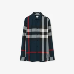 Slim Fit Check Cotton Shirt