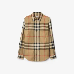 Slim Fit Check Cotton Shirt