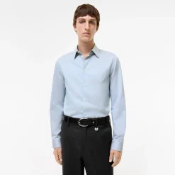 Slim Fit Striped Cotton Shirt