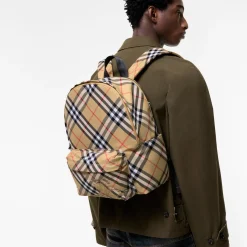 Small Check Backpack