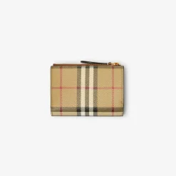 Small Check Bifold Wallet
