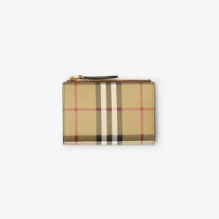Small Check Bifold Wallet