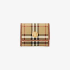 Small Check Folding Wallet
