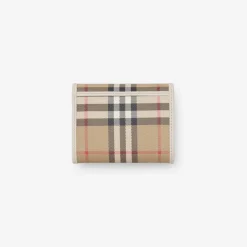Small Check Folding Wallet