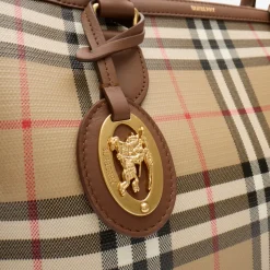 Small Check Zip Tote