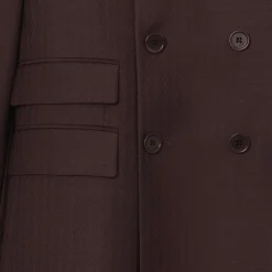 Striped Wool Mohair Tailored Jacket