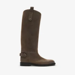 Suede Cavalier Boots