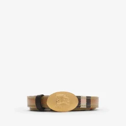 Thin Reversible Check Knight Stamp Belt​