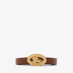 Thin Reversible Check Oval Belt