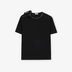 Tie-sleeve Cotton T-shirt