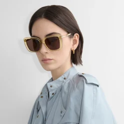 Tubular Check Square Sunglasses​