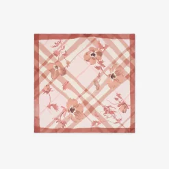 Watercolour Check Silk Scarf