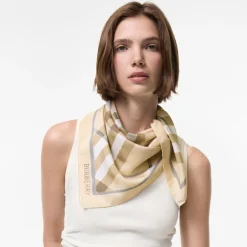 Watercolour Check Silk Scarf