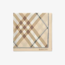 Watercolour Check Silk Scarf