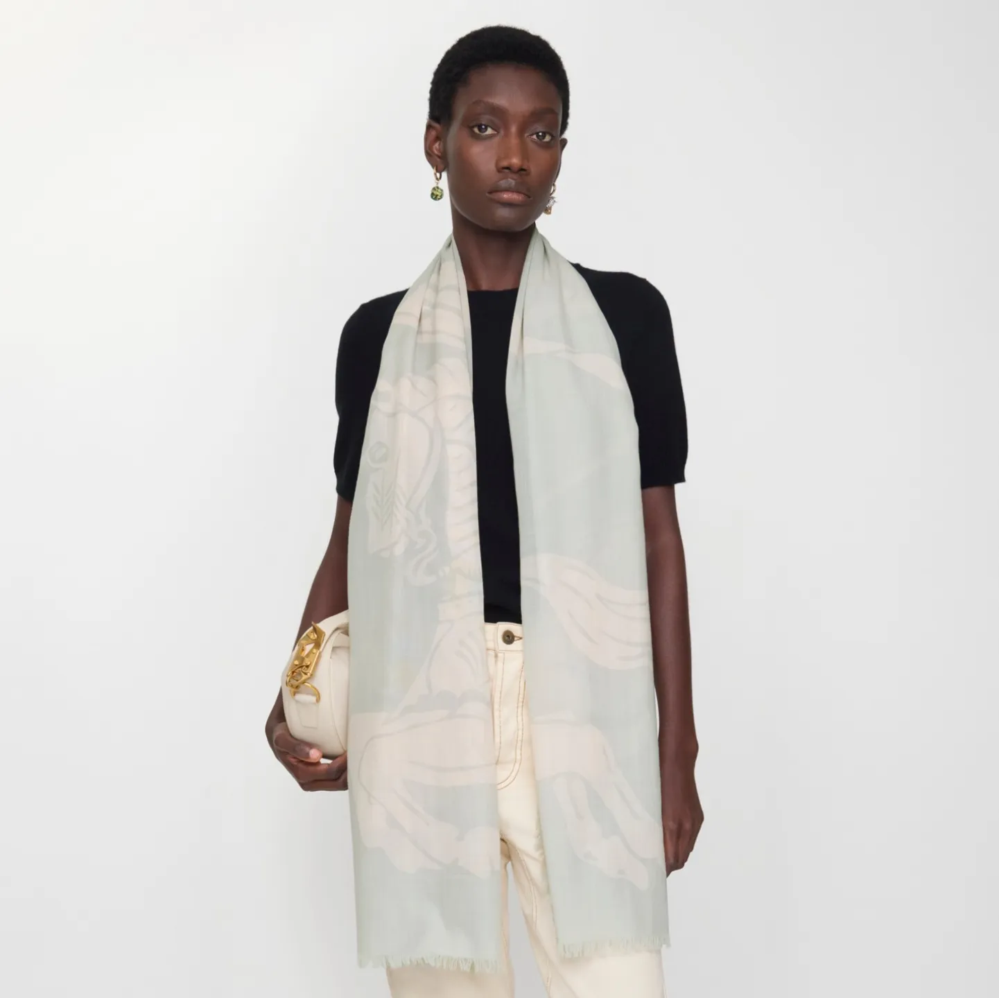 Wide Knight Wool Scarf
