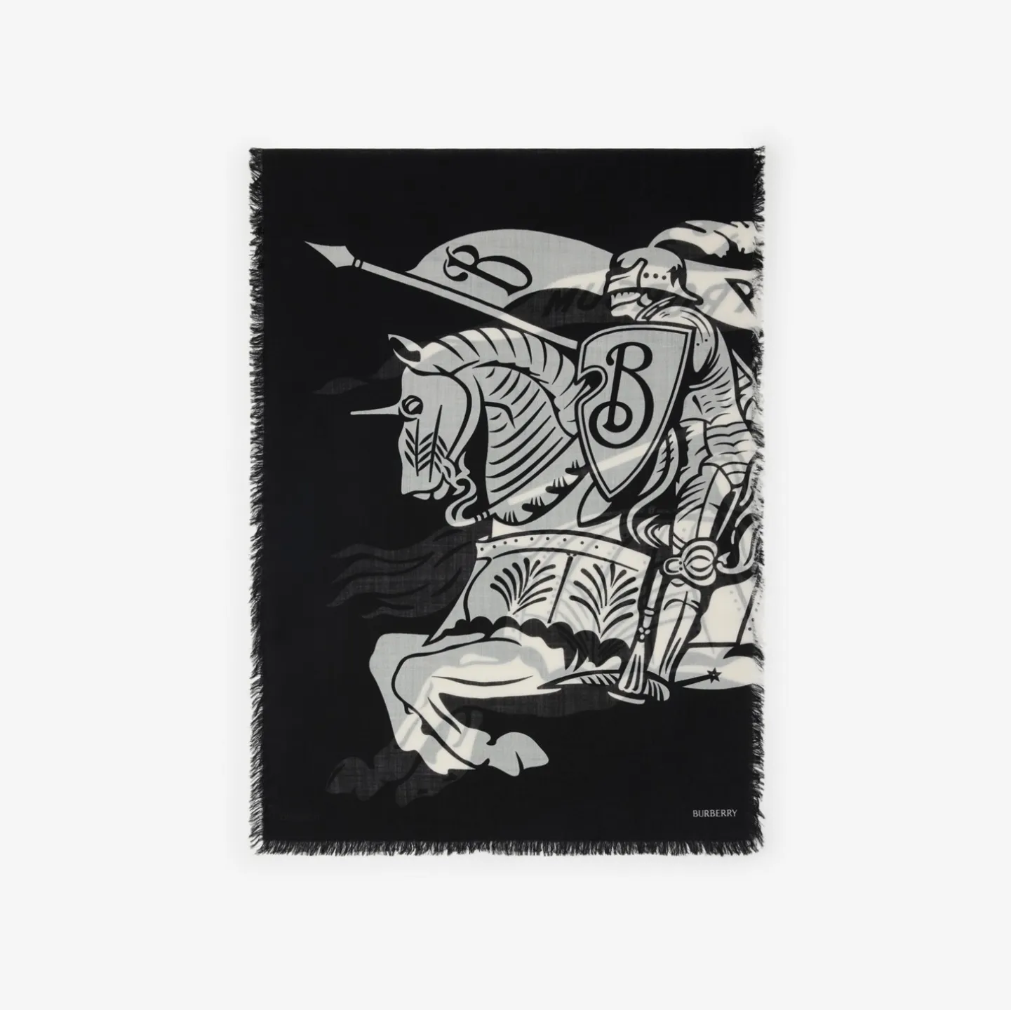 Wide Knight Wool Scarf