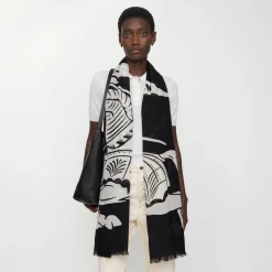 Wide Knight Wool Scarf
