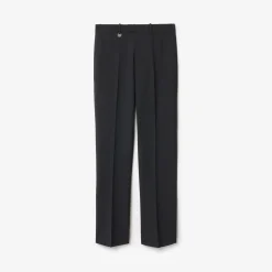 Wool Blend Tailored Trousers