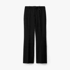 Wool Blend Tailored Trousers