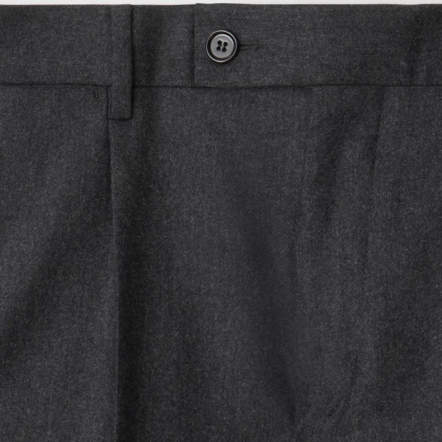 Wool Flannel Tailored Trousers