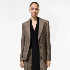 Wool Linen Blend Tailored Jacket